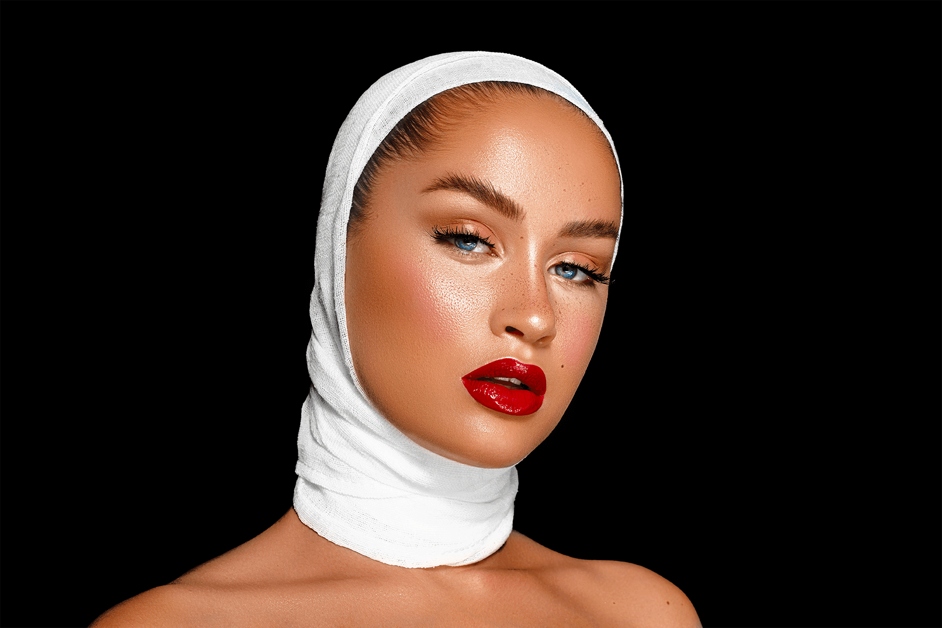 Beauty retouching example